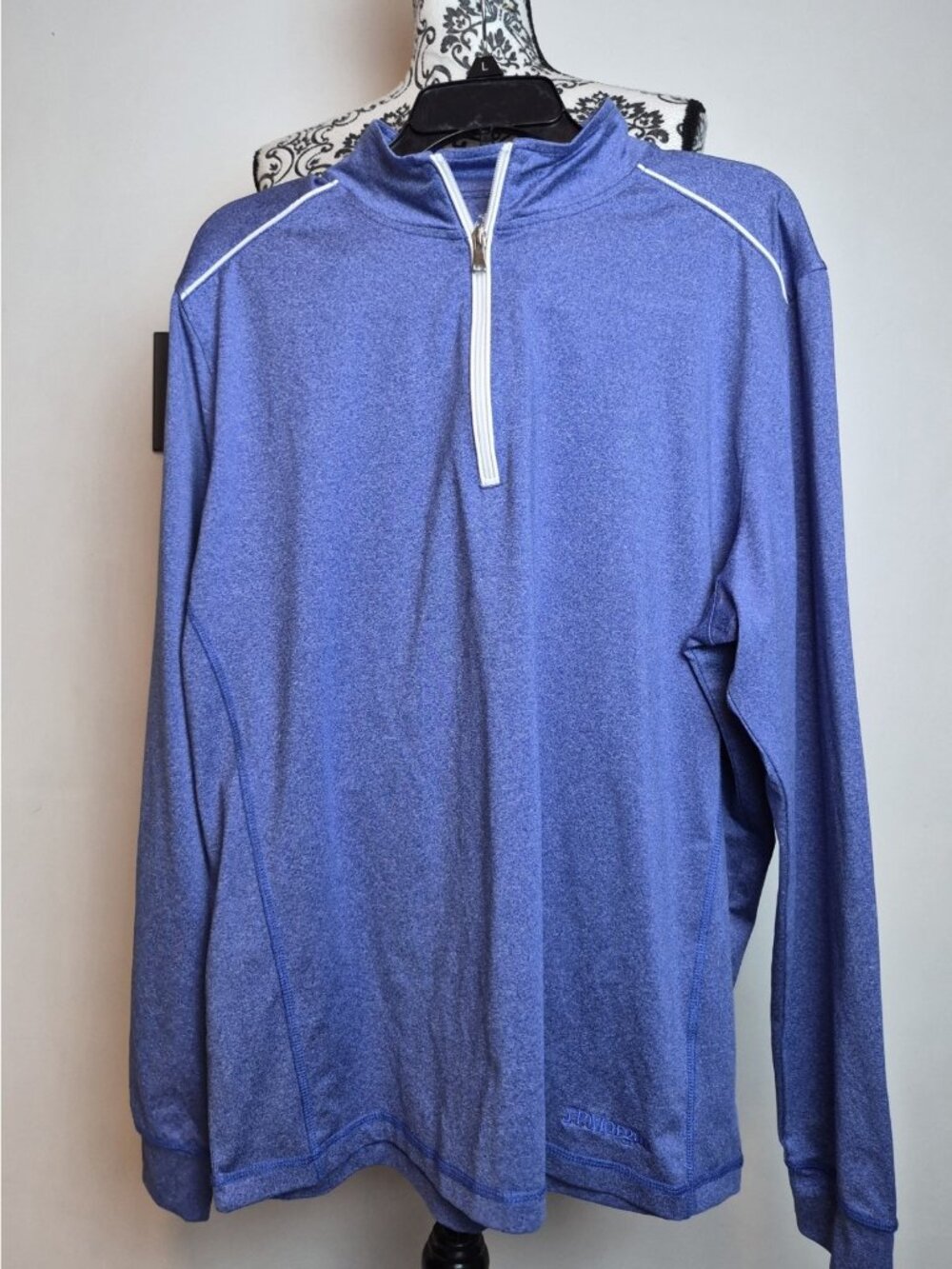 Johnnie-O Prep-Formance XL Blue 1/4 Zip Pullover JPMorgan Golf Stretch